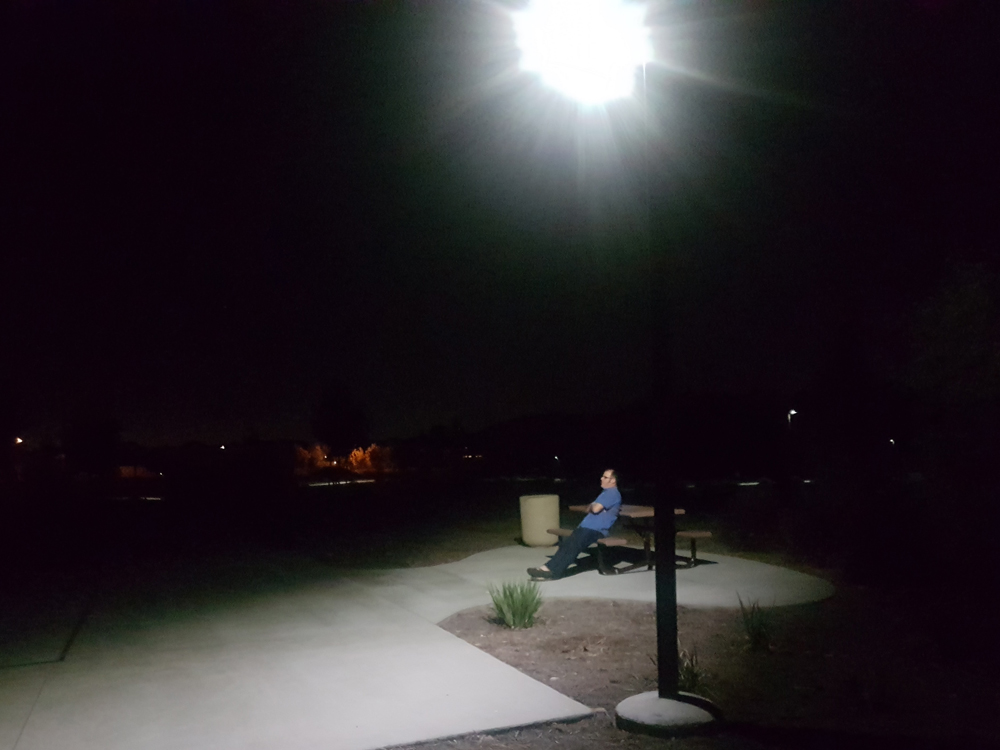 Solar Park Lighting at night - First Light Technologies - SCL Solar Luminaire