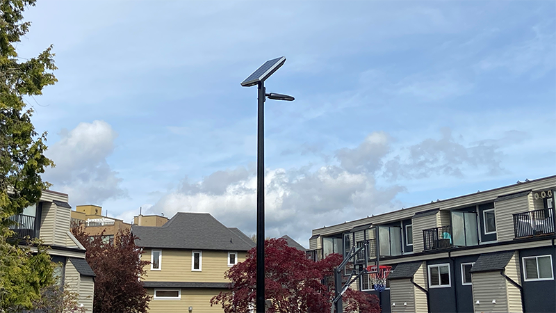 Solar LED street light